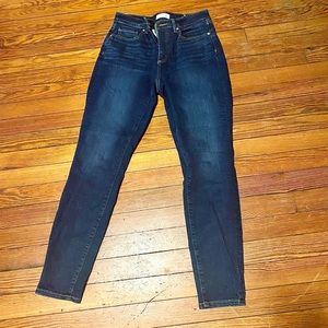Loft curvy high waist skinny jeans, size 6/28